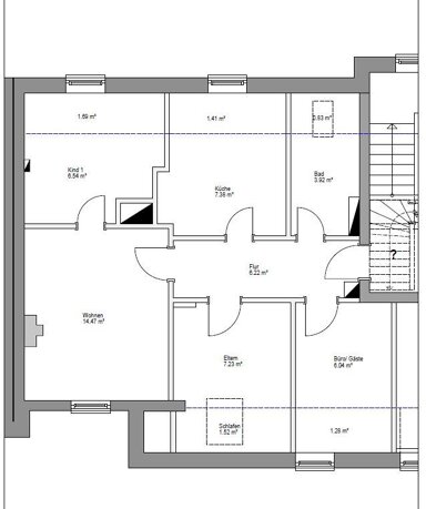 Wohnung zur Miete 710 € 4 Zimmer 57,7 m² Nells Ländchen 1 Trier 54292