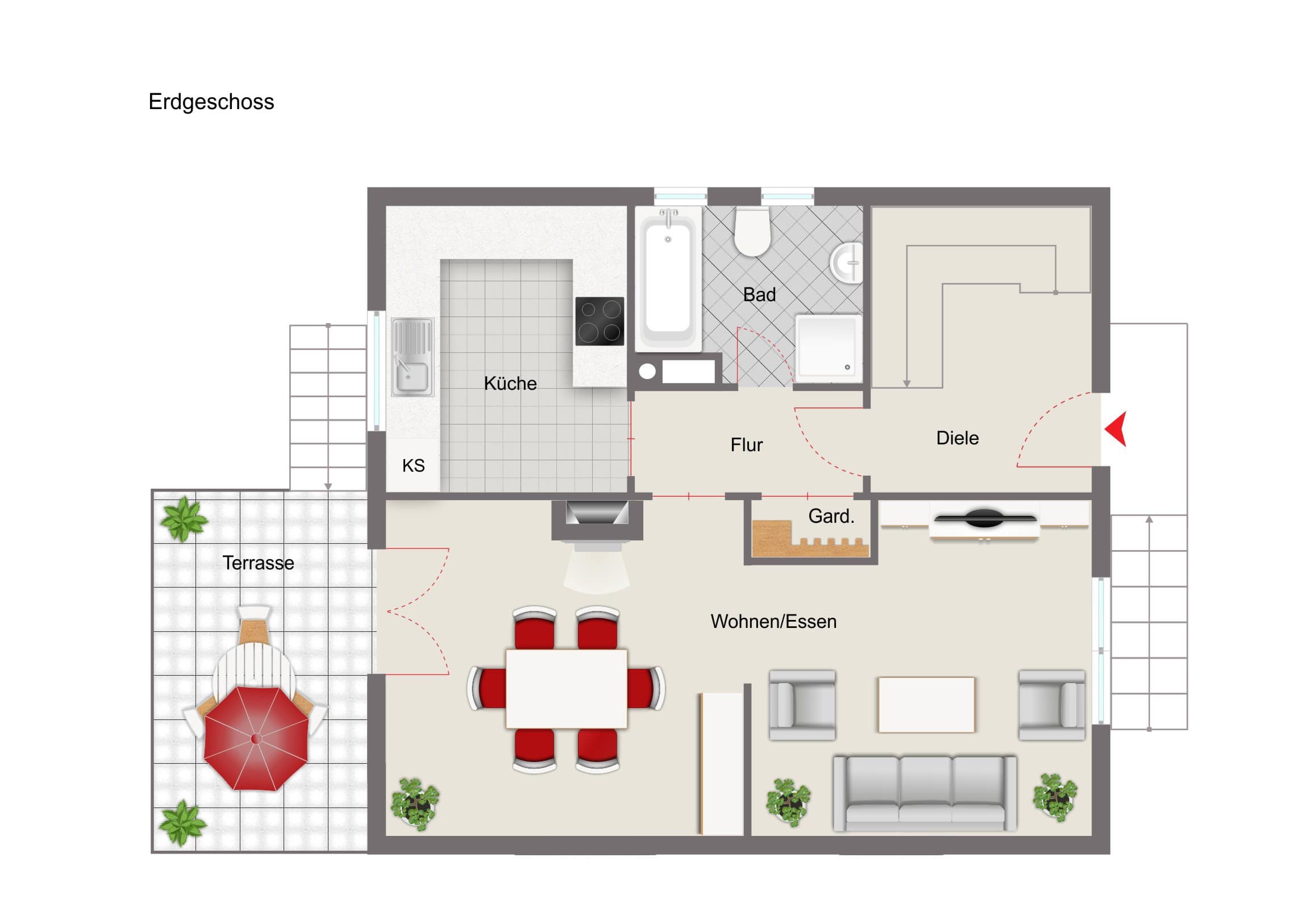 Einfamilienhaus zum Kauf 279.000 € 4 Zimmer 91 m²<br/>Wohnfläche 993 m²<br/>Grundstück Kitzingen Kitzingen 97318