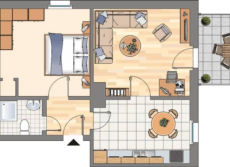 Wohnung zur Miete 439 € 2 Zimmer 51,9 m² 1. Geschoss Ringstraße 36 Alt-Wetter Wetter 58300