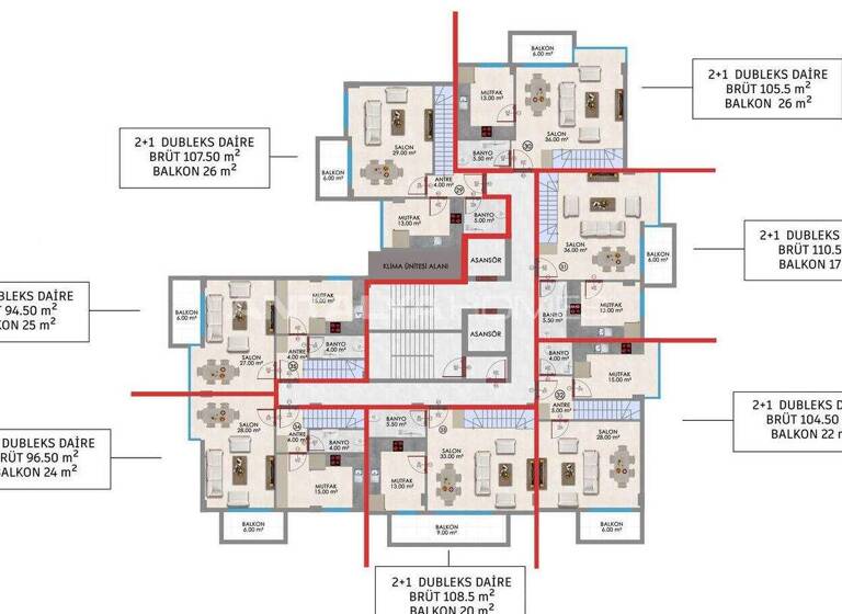 Studio zum Kauf 156.000 € 3 Zimmer 60 m² EG Antalya 07400