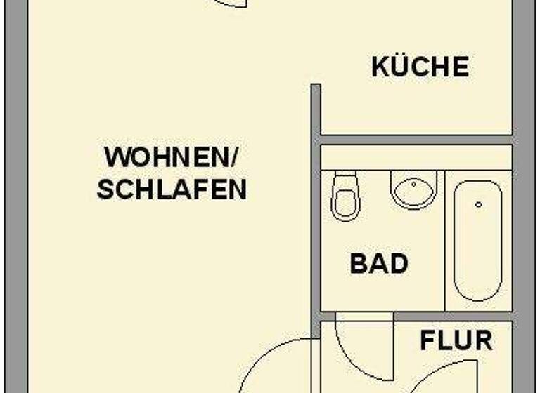 Wohnung zur Miete 190 € 1 Zimmer 36,1 m² 1. Geschoss Albert-Köhler-Str. 44 Morgenleite Chemnitz 09122