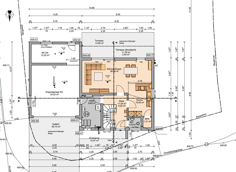 Immobilie zum Kauf 649.500 € 4 Zimmer 123,6 m² 700 m² Grundstück frei ab sofort Kegelspielblick 8 Oberstoppel Haunetal 36166