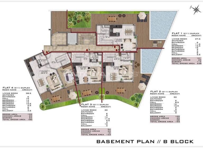 Studio zum Kauf 247.000 € 3 Zimmer 65 m² EG Antalya 07400