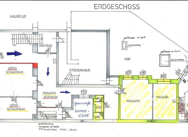 Büro zur Miete 820 € 2 Zimmer 55 m² Bürofläche Gredlerstraße Wien 1020