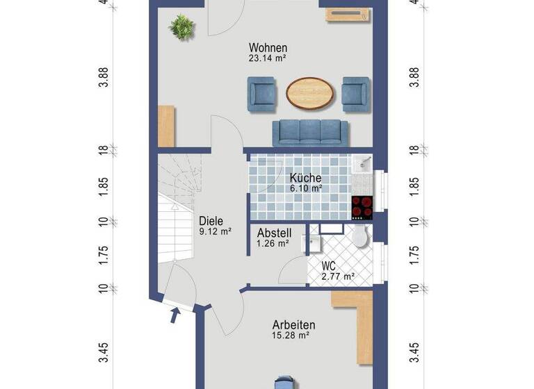 Maisonette zum Kauf 249.000 € 4 Zimmer 107,9 m² Friedrichsthal Schwerin 19057