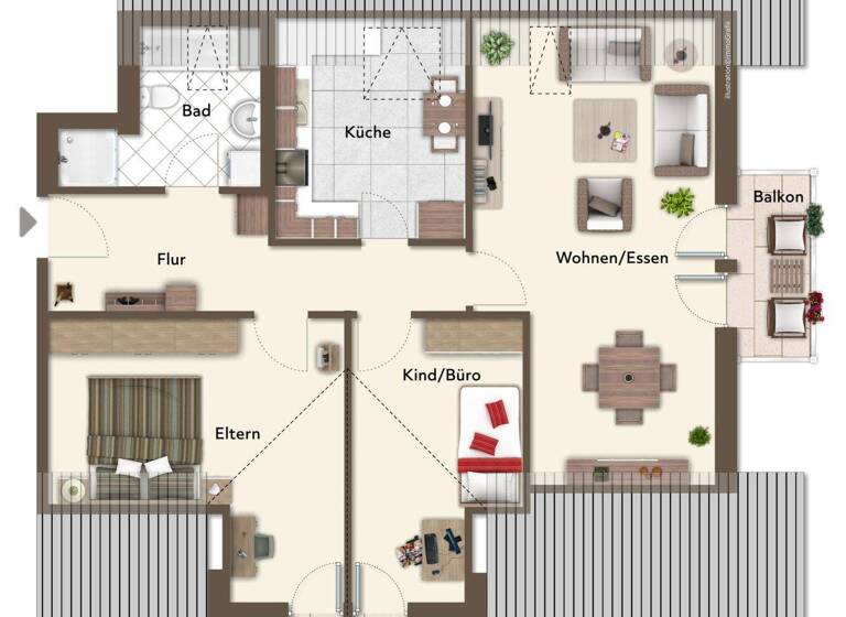 Wohnung zum Kauf 459.000 € 3 Zimmer 95 m² Aufkirchen Oberding 85445