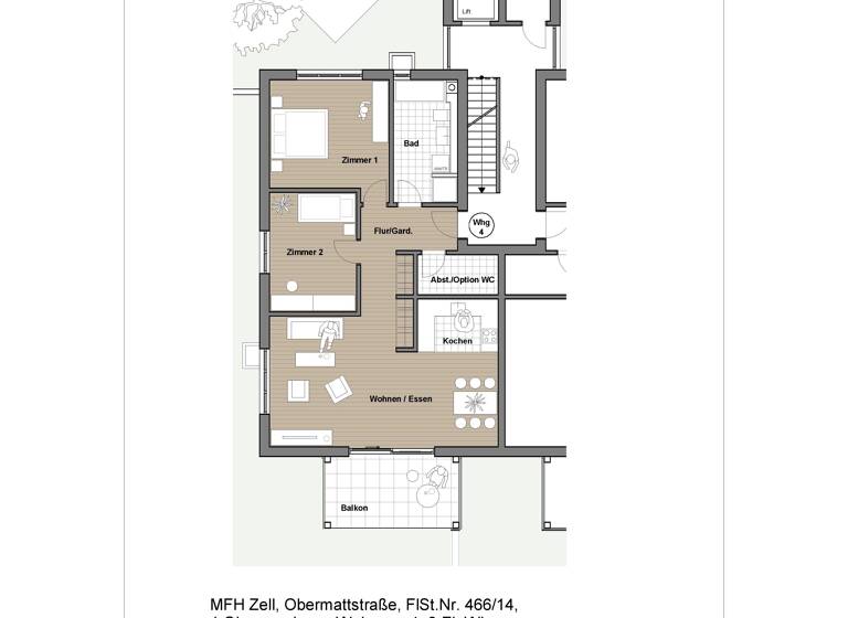 Wohnung zum Kauf provisionsfrei 393.000 € 3 Zimmer 92,2 m²<br/>Wohnfläche Zell Zell 79669