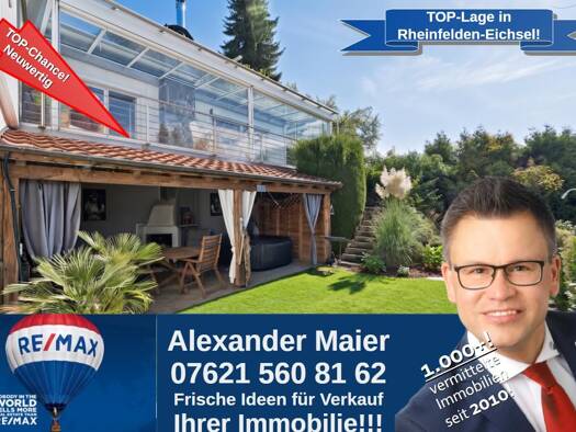 Einfamilienhaus zum Kauf 689.000 € 5,5 Zimmer 187,7 m² 1.076 m² Grundstück Eichsel Rheinfelden (Baden) 79618