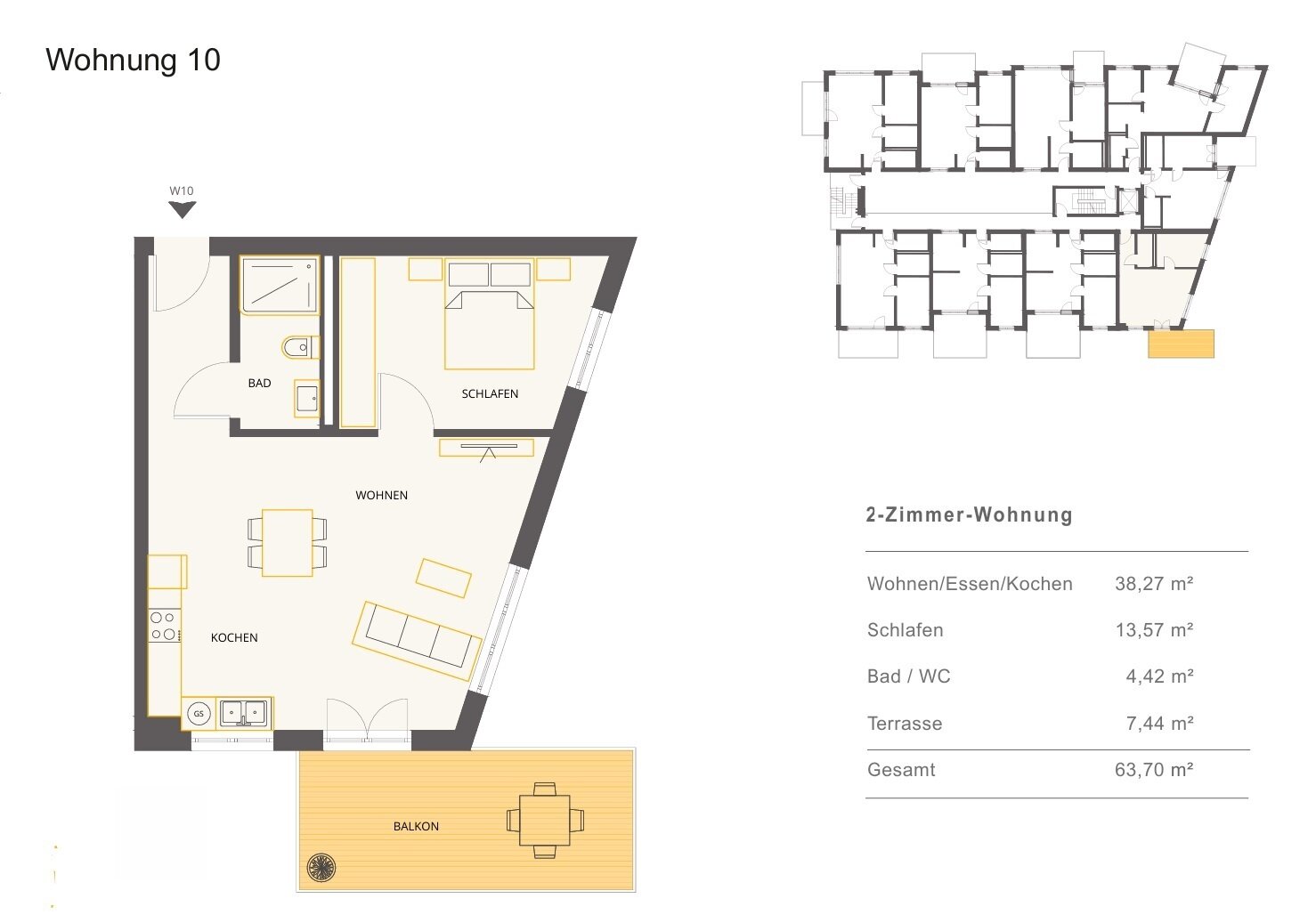 Wohnung zum Kauf 294.000 € 2 Zimmer 63,7 m²<br/>Wohnfläche Altensteig Altensteig 72213