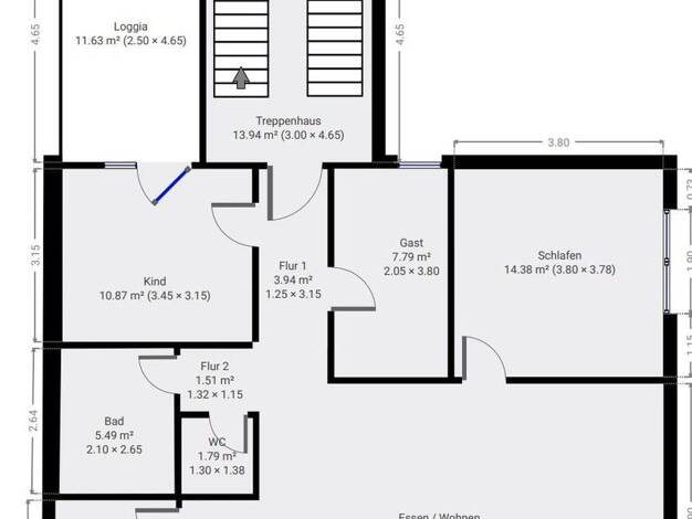 Wohnung zum Kauf provisionsfrei 270.000 € 4 Zimmer 100 m² 1. Geschoss Büdesheim Schöneck 61137