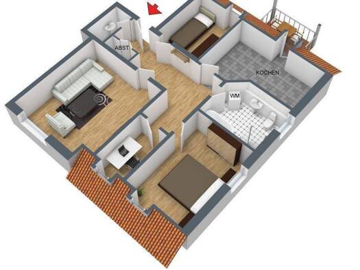 Wohnung zur Miete 675 € 3,5 Zimmer 103,1 m² Geschoss 2/2 frei ab sofort Allee 53 Ballenstedt Ballenstedt 06493