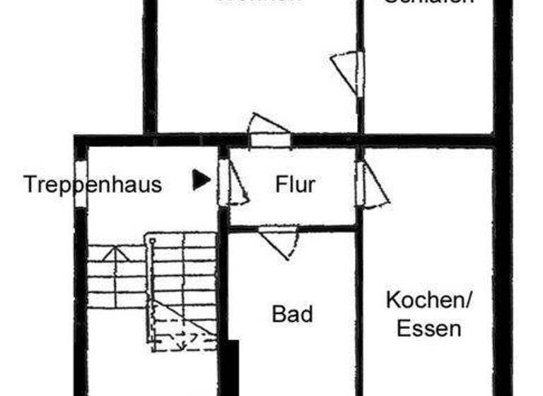 Wohnung zur Miete 428 € 2 Zimmer 47,5 m² 2. Geschoss Privatstraße 03 Schkeuditz 04435