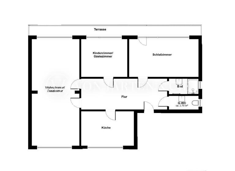Terrassenwohnung zur Miete 1.600 € 4 Zimmer 100 m² Marienthal Hamburg 22043