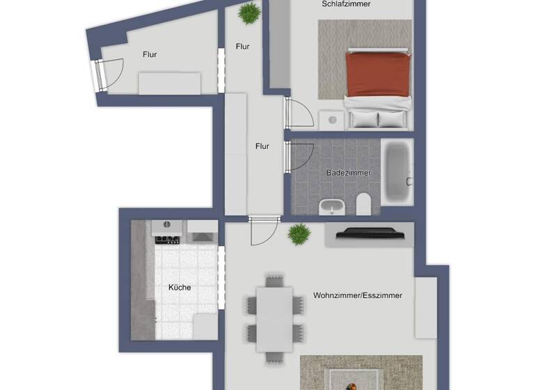 Wohnung zum Kauf 295.000 € 2 Zimmer 63 m² Centrum Münster 48153