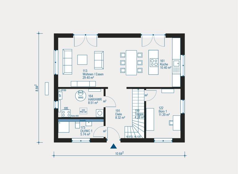 Einfamilienhaus zum Kauf provisionsfrei 231.659 € 5 Zimmer 151,2 m²<br/>Wohnfläche 655 m²<br/>Grundstück Malchin Malchin 17139