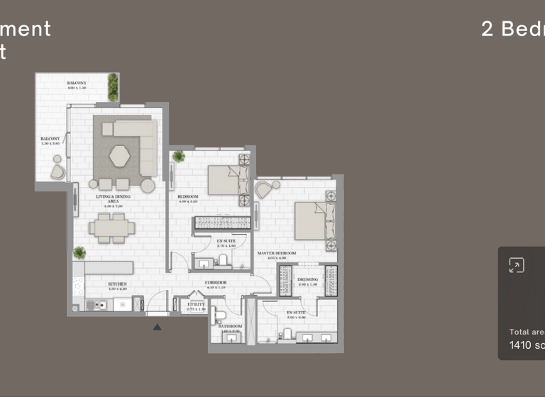 Wohnung zum Kauf 1.747.884 € 3 Zimmer 131 m² Dubai