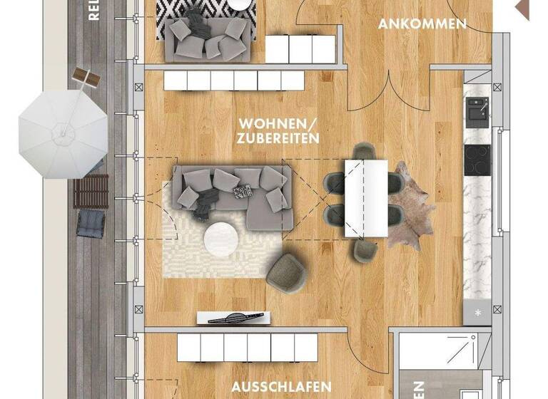 Penthouse zur Miete 1.950 € 3 Zimmer 114,3 m² 2. Geschoss frei ab 01.04.2026 Schwägrichenstraße 14 Zentrum-Süd Leipzig 04107