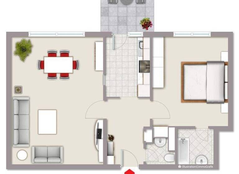 Wohnung zum Kauf 149.000 € 2 Zimmer 62 m² 1. Geschoss Hattingen 45525