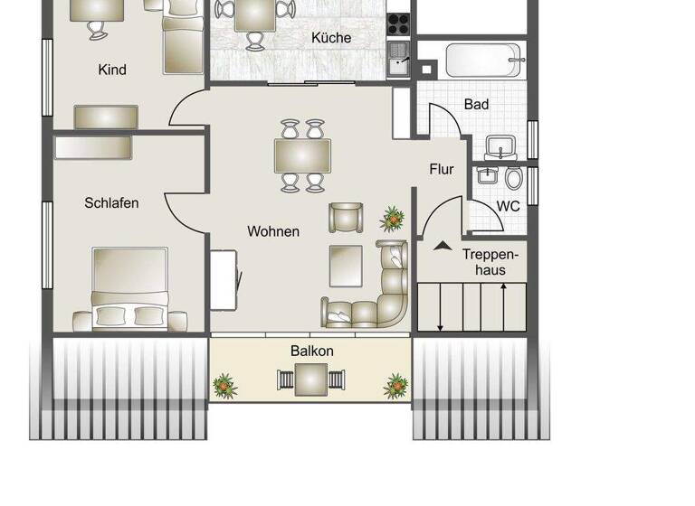 Wohnung zum Kauf 249.500 € 4 Zimmer 82 m² 3. Geschoss Wernau 73249