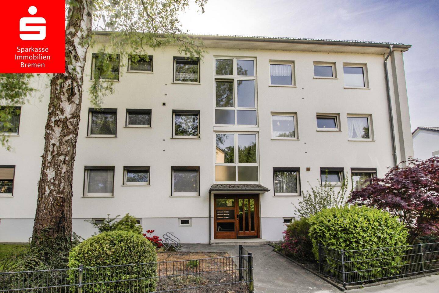 Bremen-Mittelshuchting: 3-Zimmer-Wohnung im Hochparterre mit Loggia