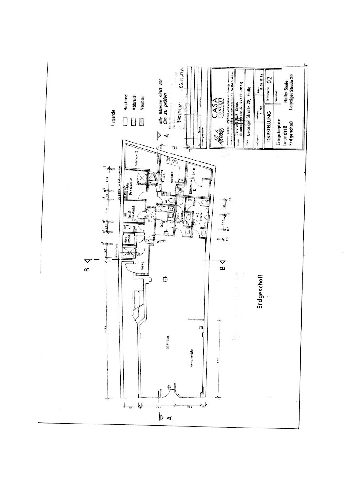 Restaurant zur Miete provisionsfrei 6.810 € Leipziger Straße 20 Altstadt Halle / S. 06108