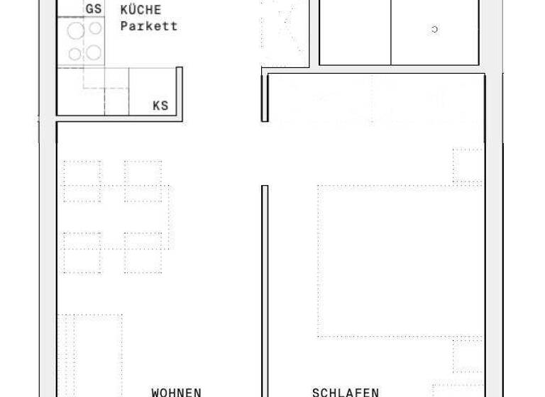 Wohnung zur Miete - Erstbezug 762 € 2 Zimmer 46 m² 10. Geschoss Wien 1220
