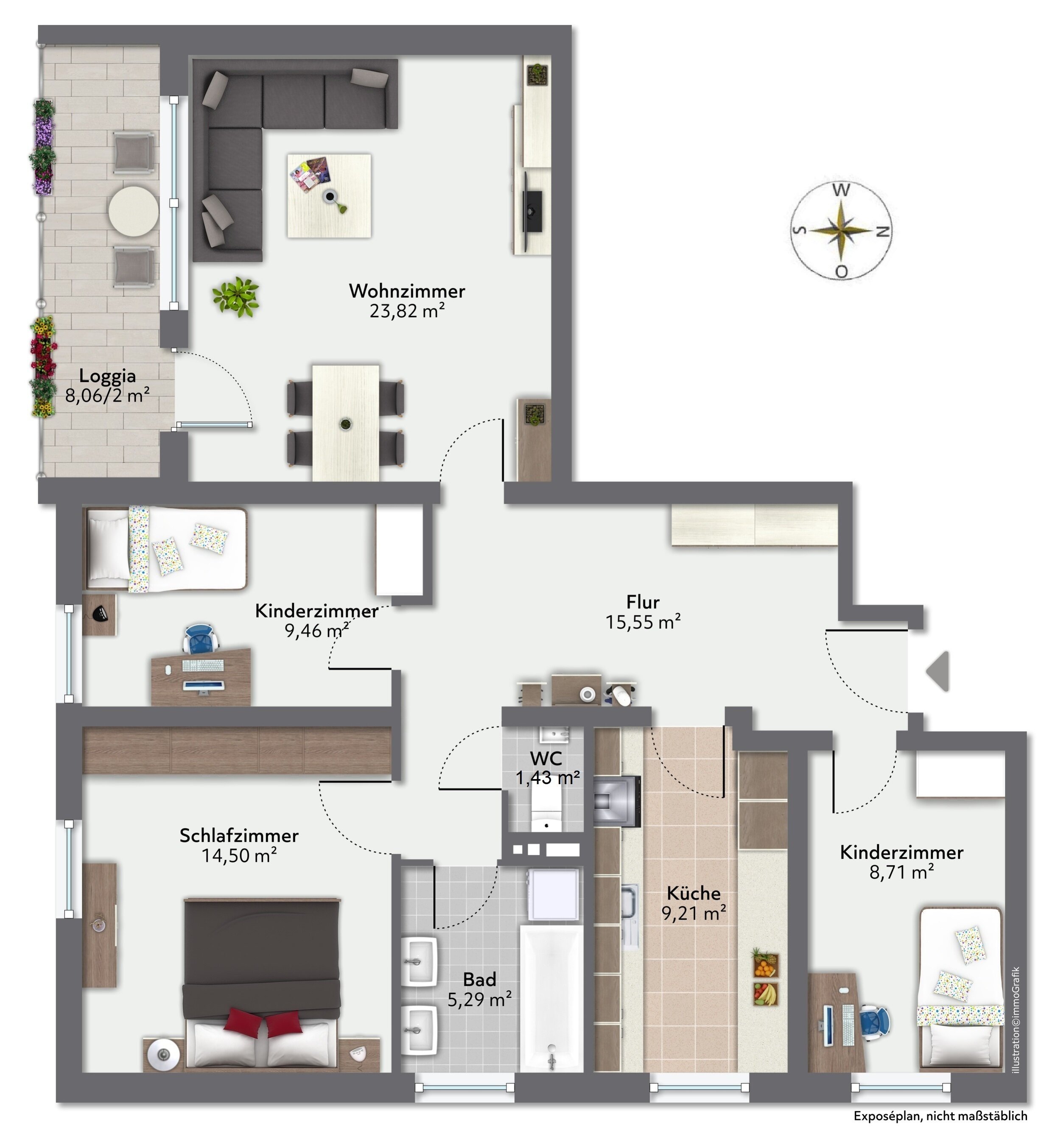 Immobilie zum Kauf als Kapitalanlage geeignet 469.000 € 4 Zimmer 92 m²<br/>Fläche Oberschleißheim Oberschleißheim 85764