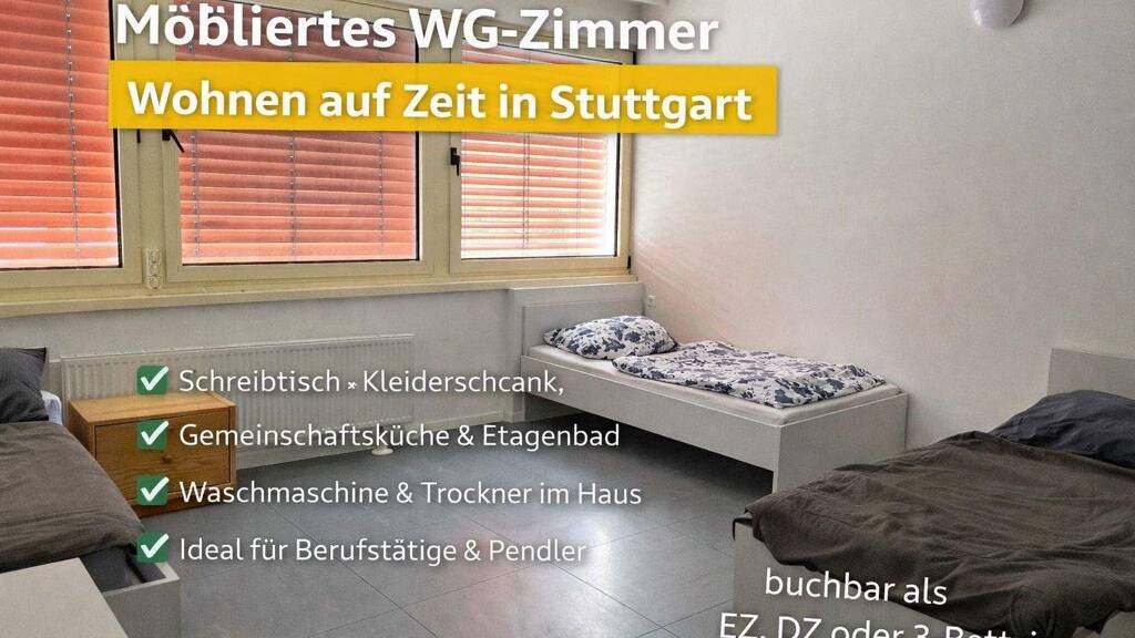 Studio zur Miete Wohnen auf Zeit 610 € 1 Zimmer 26 m² frei ab 31.01.2028 Hedelfingerstr. 0 Wangen Stuttgart Hedelfingen 70327