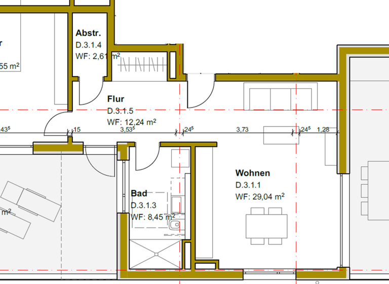 Penthouse zum Kauf provisionsfrei als Kapitalanlage geeignet 399.000 € 2 Zimmer 99 m² Tiengen Waldshut-Tiengen 79761