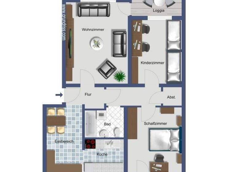 Wohnung zum Kauf provisionsfrei 320.600 € 3 Zimmer 76 m² 3. Geschoss Niehl Köln 50735