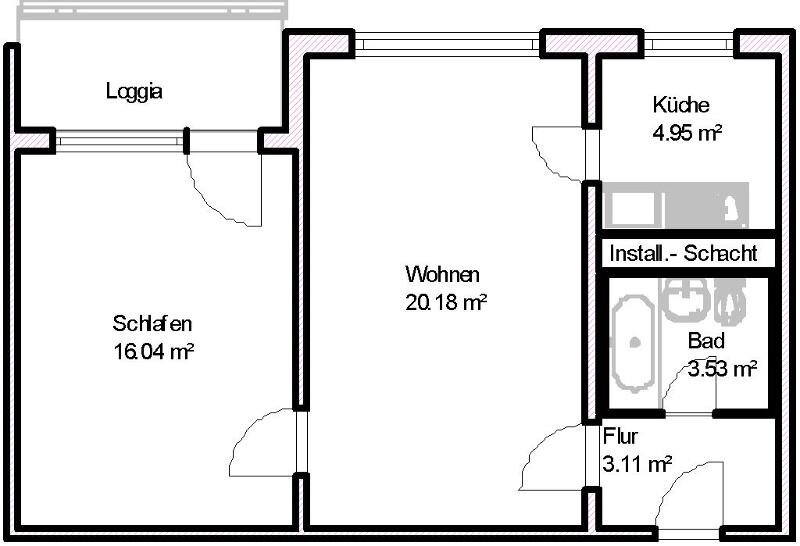 Wohnung zur Miete 395 € 2 Zimmer 49,4 m²<br/>Wohnfläche 10.<br/>Geschoss Victor-Jara-Straße 4 Neustädter Platz Magdeburg 39126