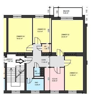 Wohnung zur Miete 672 € 4,5 Zimmer 90 m²<br/>Wohnfläche 3.<br/>Geschoss Mürzzuschlag 8680