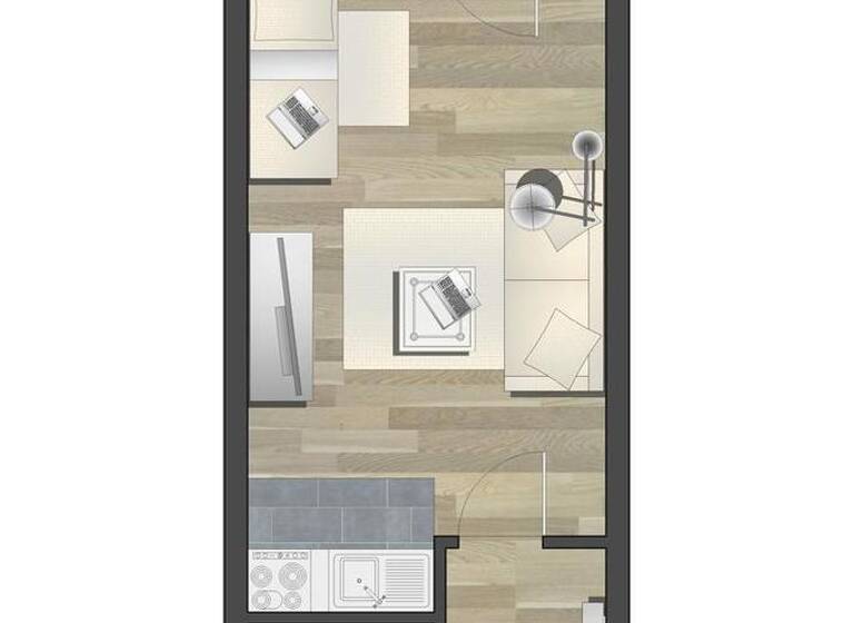 Studio zur Miete 182 € 1 Zimmer 28,9 m² 3. Geschoss Scheffelstr. 6 Helbersdorf Chemnitz 09120