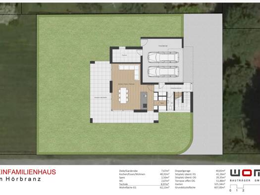 Einfamilienhaus zum Kauf provisionsfrei 3 Zimmer 113,7 m² 607 m² Grundstück Leiblachstraße Hörbranz 6912