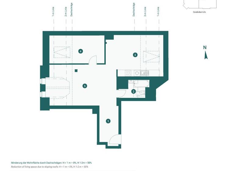 Wohnung zum Kauf provisionsfrei 171.000 € 2 Zimmer 67 m² 5. Geschoss Eisenbahnstraße 149 Volkmarsdorf Leipzig 04315