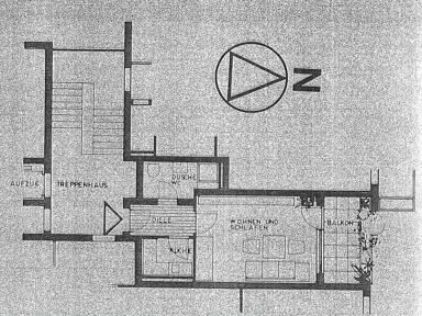 Wohnung zur Miete 350 € 1 Zimmer 31,6 m² 5. Geschoss frei ab sofort Wullenstetten Senden 89250