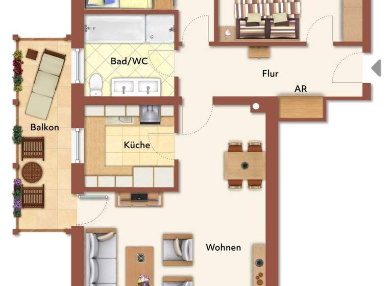 Wohnung zum Kauf 220.000 € 3 Zimmer 67 m² 2. Geschoss Forth Eckental 90542