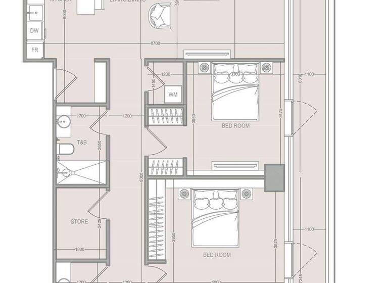 Wohnung zum Kauf provisionsfrei 875.591 € 4 Zimmer 178,6 m² Dubai 00000