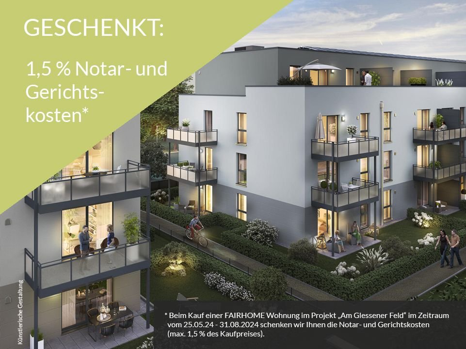 Wohnung zum Kauf provisionsfrei 272.900 € 2 Zimmer 56 m²<br/>Wohnfläche 3.<br/>Geschoss ab sofort<br/>Verfügbarkeit Brauweilerstraße Glessen Bergheim 50129