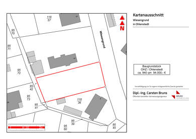 Grundstück zum Kauf provisionsfrei 94.000 € 940 m² Grundstück Wiesengrund Ohlenstedt Osterholz-Scharmbeck 27711