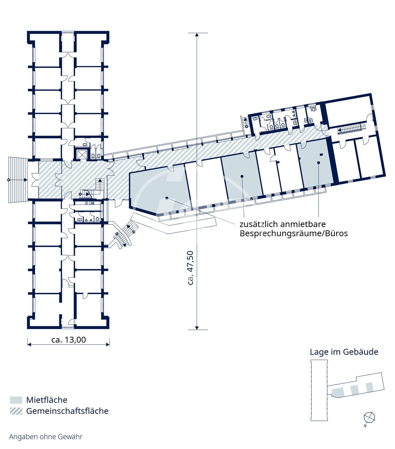 Bürogebäude zur Miete provisionsfrei 5,90 € 473,8 m²<br/>Bürofläche ab 220 m²<br/>Teilbarkeit Reichenhainer Straße 34-36 Bernsdorf 426 Chemnitz , Sachs 09126