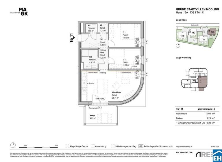 Wohnung zum Kauf - Erstbezug 605.200 € 3 Zimmer 85,1 m² 3. Geschoss Quellenstraße Mödling 2340