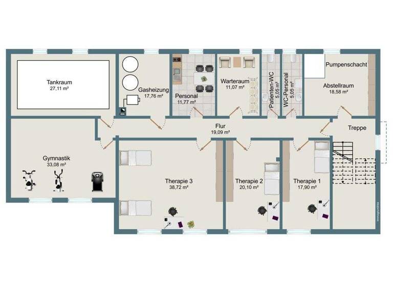 Bürofläche zur Miete 1.100 € 5 Zimmer 143 m² Bürofläche Gundelfingen 79194