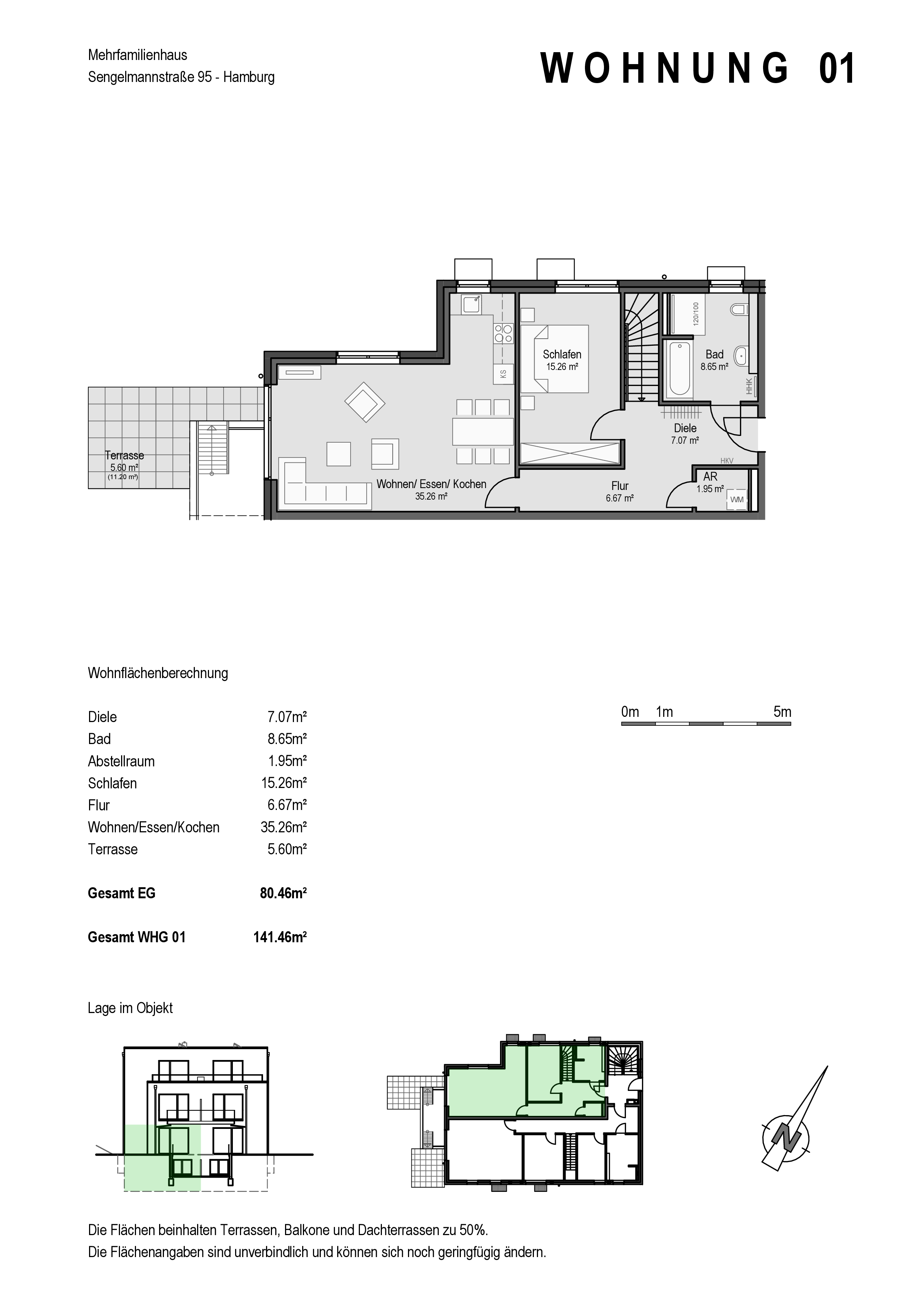 Maisonette zum Kauf 4 Zimmer 141 m²<br/>Wohnfläche EG<br/>Geschoss ab sofort<br/>Verfügbarkeit Sengelmannstr 95 Alsterdorf Hamburg 22335