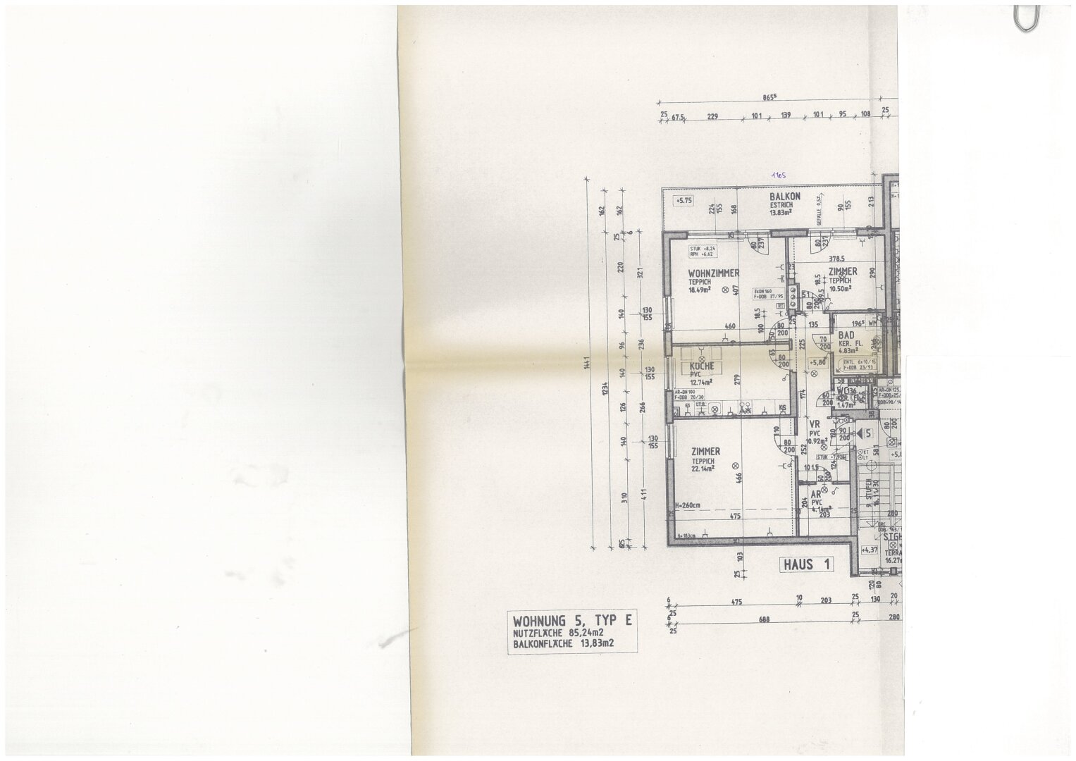 Wohnung zur Miete 606 € 3 Zimmer 85,2 m²<br/>Wohnfläche Rechenstraße Pöchlarn 3380