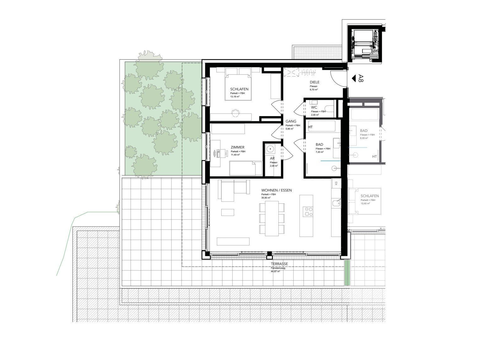 Terrassenwohnung zum Kauf 1.281.660 € 3 Zimmer 84,4 m²<br/>Wohnfläche 01.05.2025<br/>Verfügbarkeit Gmunden 4810