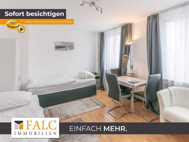 Wohnung zur Miete 1.500 € 1 Zimmer 25 m² 2. Geschoss Schützenbahn 15 Stadtkern Essen 45127
