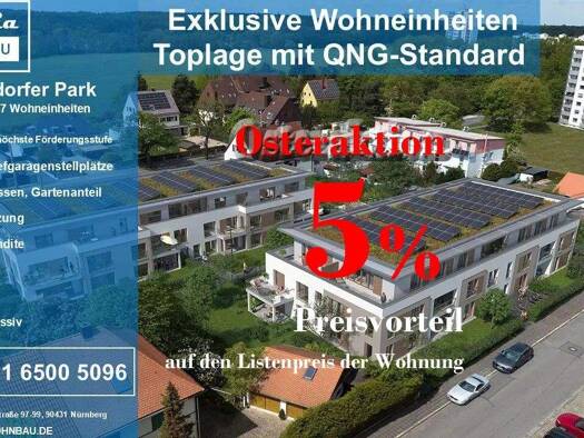 Wohnung zum Kauf - Neubau provisionsfrei 370.276 € 2 Zimmer 56,8 m² 1. Geschoss frei ab sofort Reichelsdorfer Hauptstraße 97-99 Reichelsdorf Nürnberg 90453