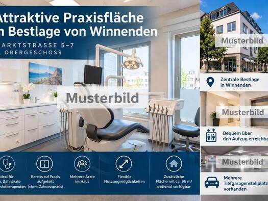 Praxisfläche zur Miete 1.900 € 111 m² Bürofläche Winnenden Winnenden 71364