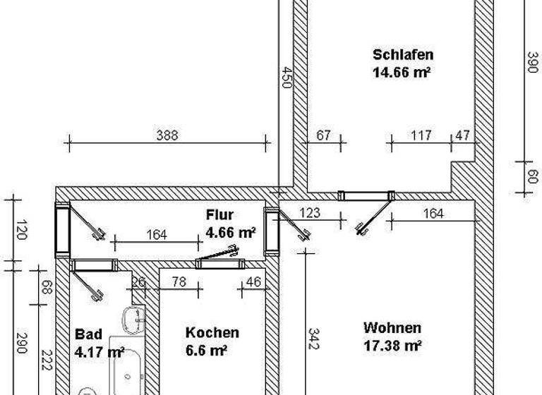 Wohnung zur Miete 365 € 2 Zimmer 48,2 m² frei ab sofort Straße des Aufbaus 1 Hartenstein 08118